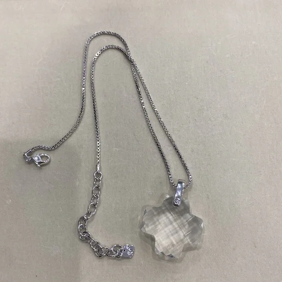 Swarovski Thick Cross Pendant Necklace - Picture 3 of 5